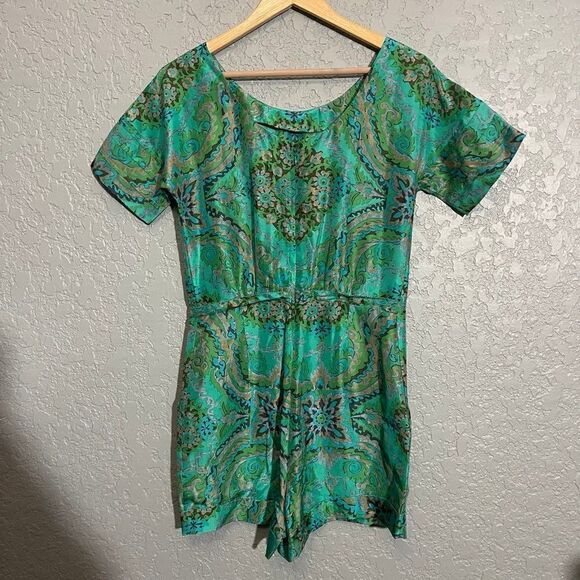 J. Crew Rare 100% Silk Casbah Romper - Picture 3 of 10